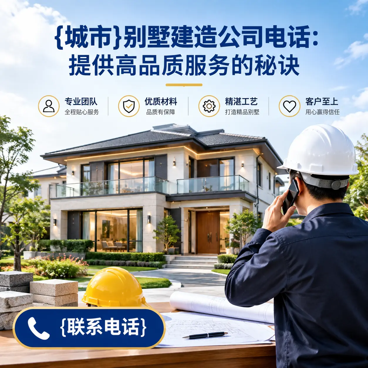 贵阳别墅建造公司电话:提供高品质服务的秘诀