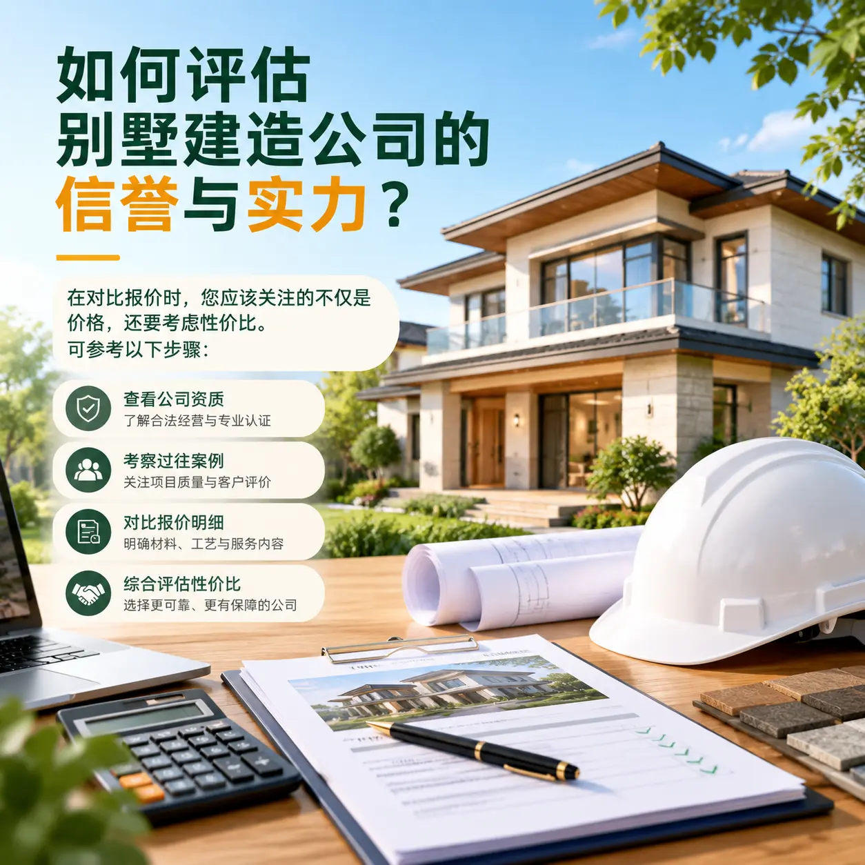 如何评估 贵阳 别墅建造公司的信誉与实力？